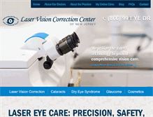 Tablet Screenshot of lasikcenternj.com